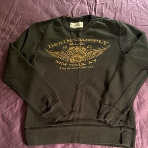 Men’s Grey Denim & Supply Ralph Lauren Crew Neck Sweatshirt